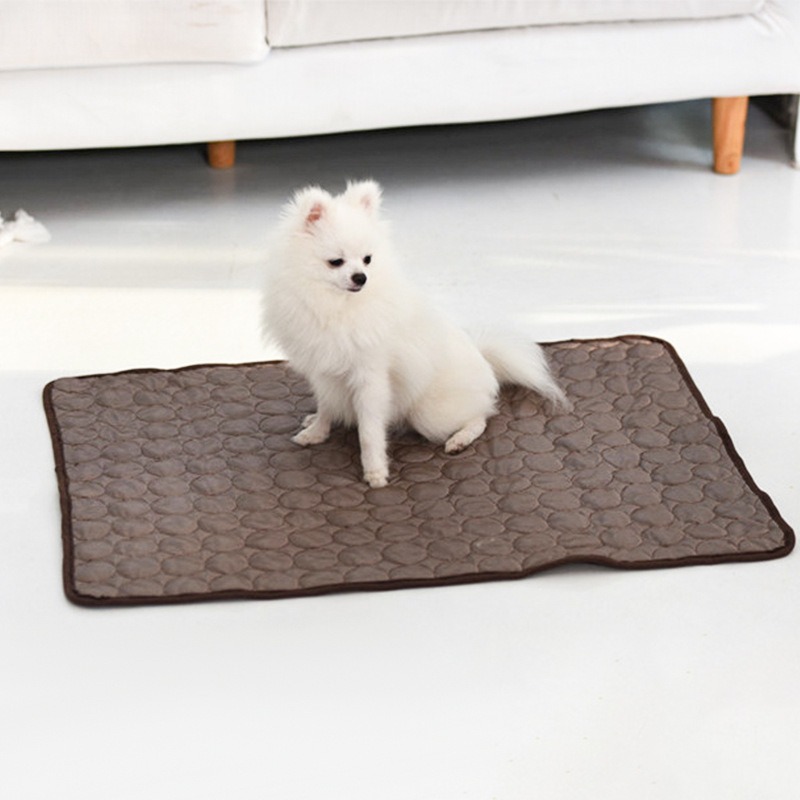 Summer Cooling Pet Mat – Ice Silk Sleeping Pad for Dogs & Cats