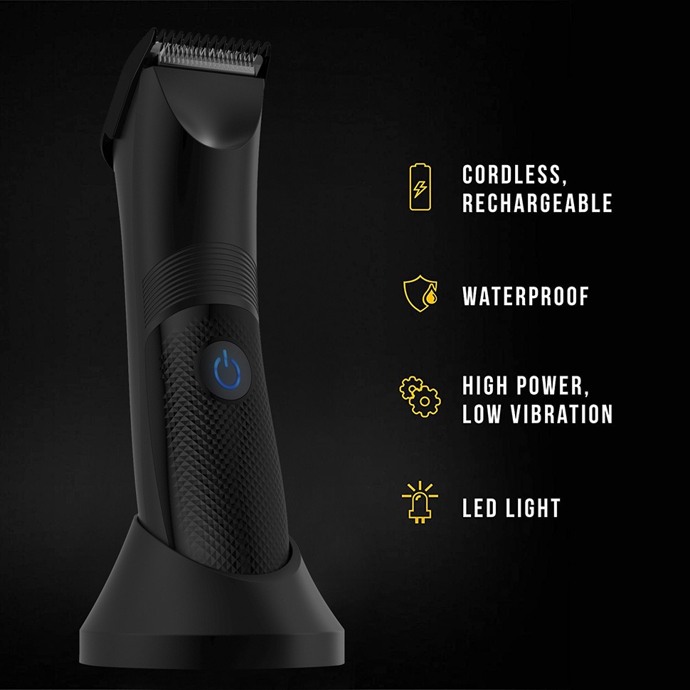 Electric Groin Hair Trimmer – Safe Body Hair Clipper for Men
