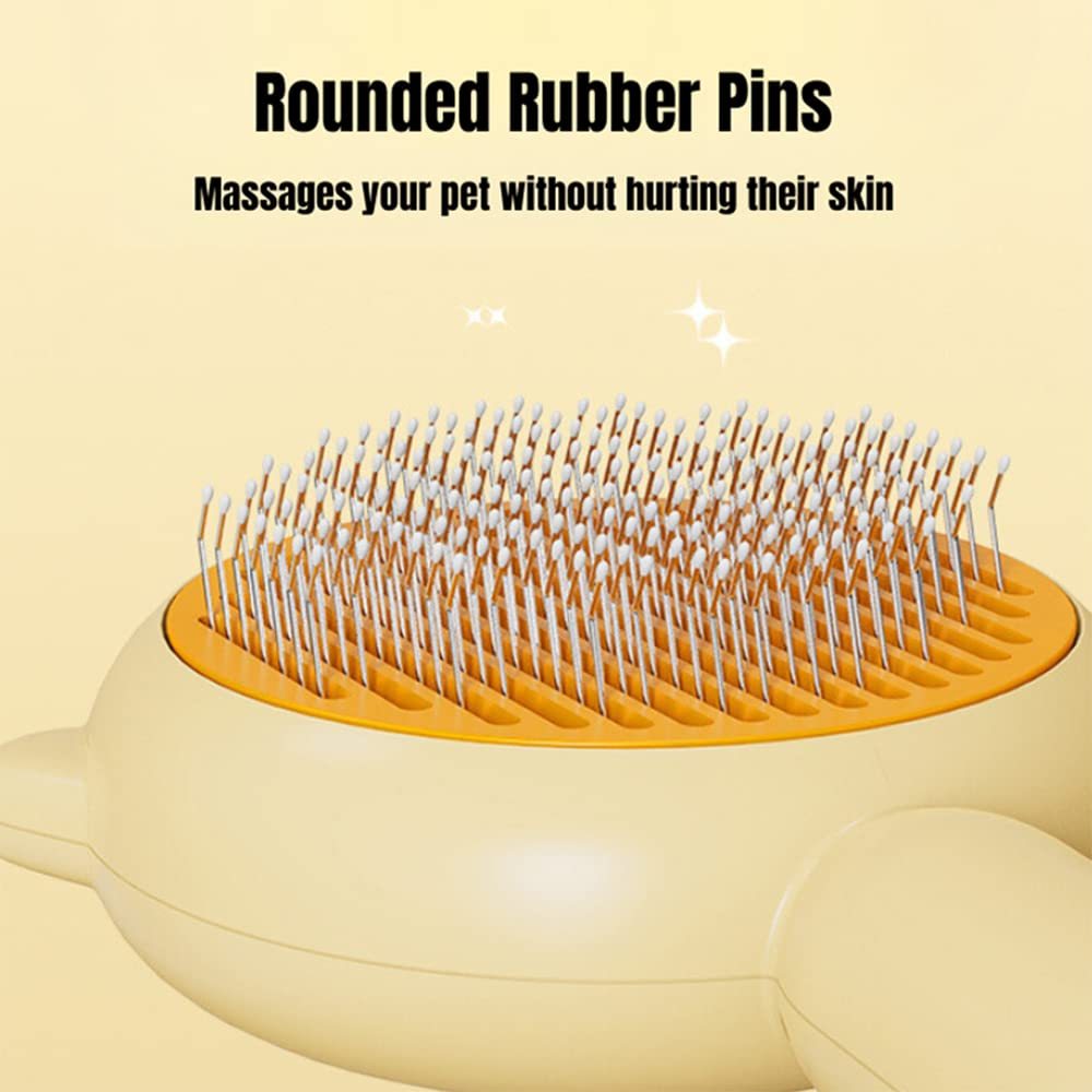 Self-Cleaning Pet Grooming Brush – Cat & Dog Hair Remover with Massage - Image 4