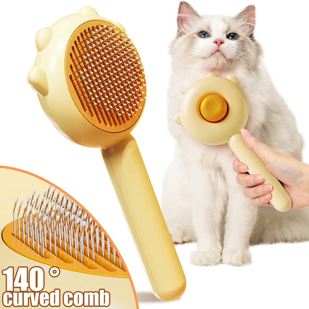Self-Cleaning Pet Grooming Brush – Cat & Dog Hair Remover with Massage - Image 5