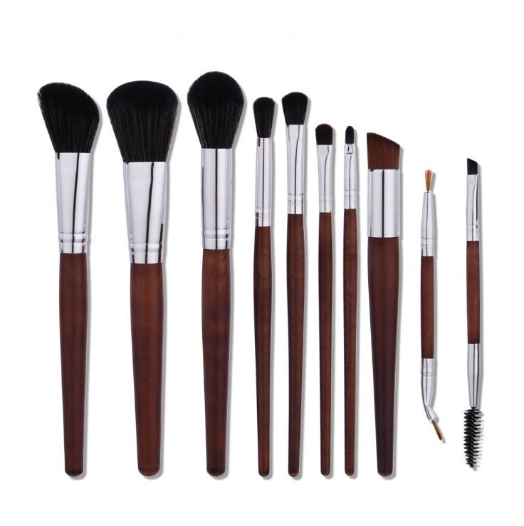 10-Piece Makeup Brush Set – Professional Cosmetic Brushes