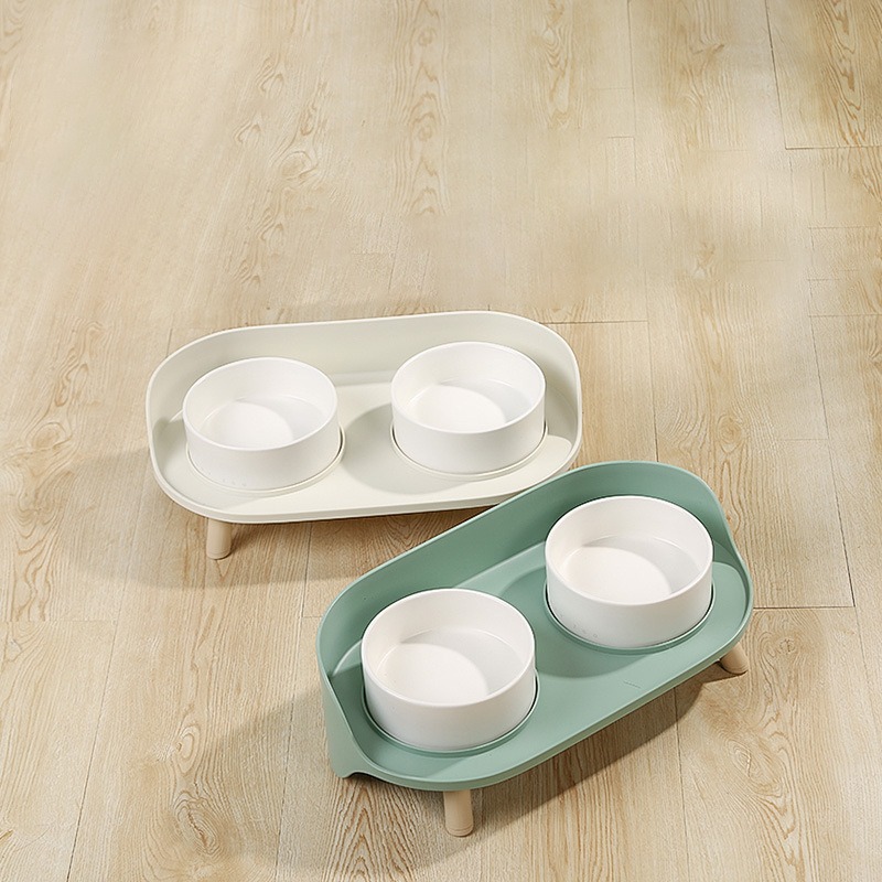 Tilted Elevated Pet Bowl – Double Food & Water Bowls for Cats & Dogs - Image 4