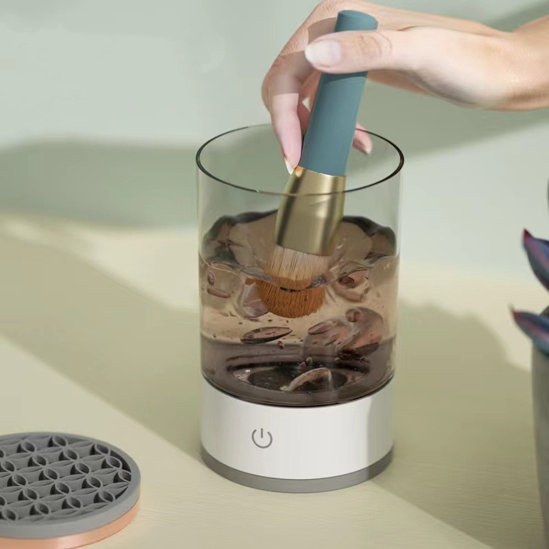 Electric Makeup Brush Cleaner – Portable USB Automatic Cosmetic Brush Cleaning Machine - Image 4