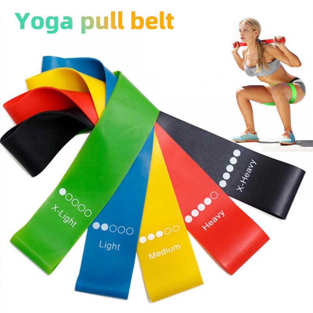 Yoga Resistance Bands – Elastic Pilates & Fitness Workout Bands
