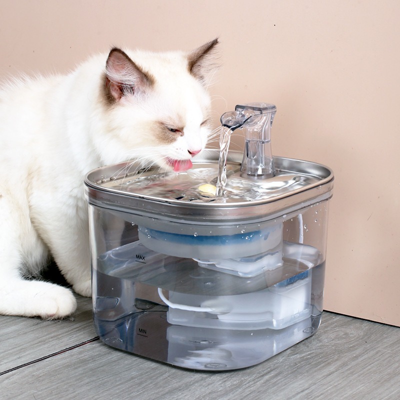 Automatic Pet Water Fountain – Stainless Steel Cat & Dog Drinking Dispenser