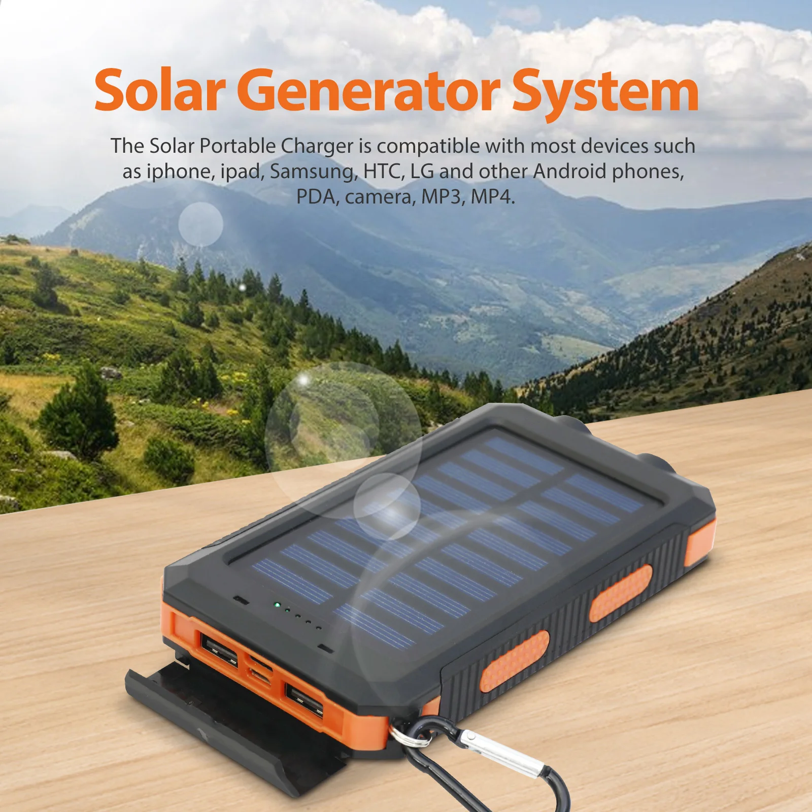 20000mAh Solar Power Bank | Portable Fast Charging & Built-in LED Light - Image 15