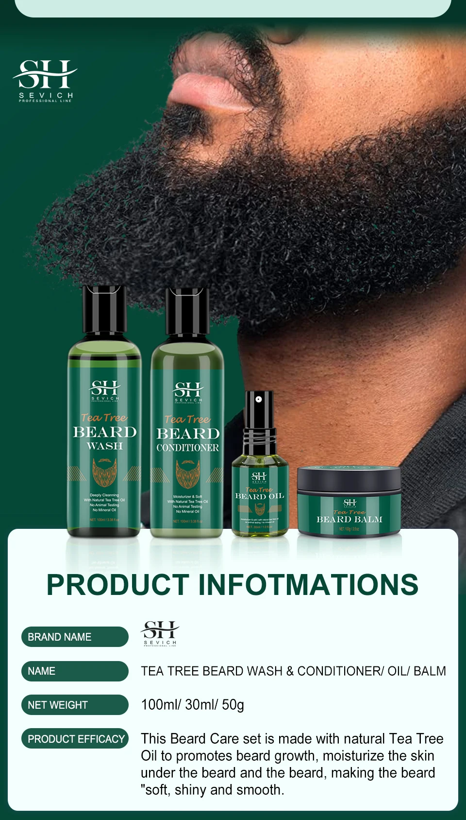 Complete Men's Beard Growth Kit | Nourishing Oil & Anti-Hair Loss Shampoo - Image 23