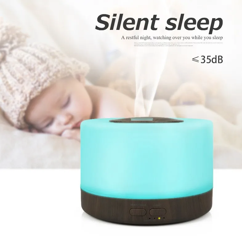 550ml Ultrasonic Essential Oil Diffuser | 7-Color LED Cool Mist Aromatherapy Humidifier - Image 5