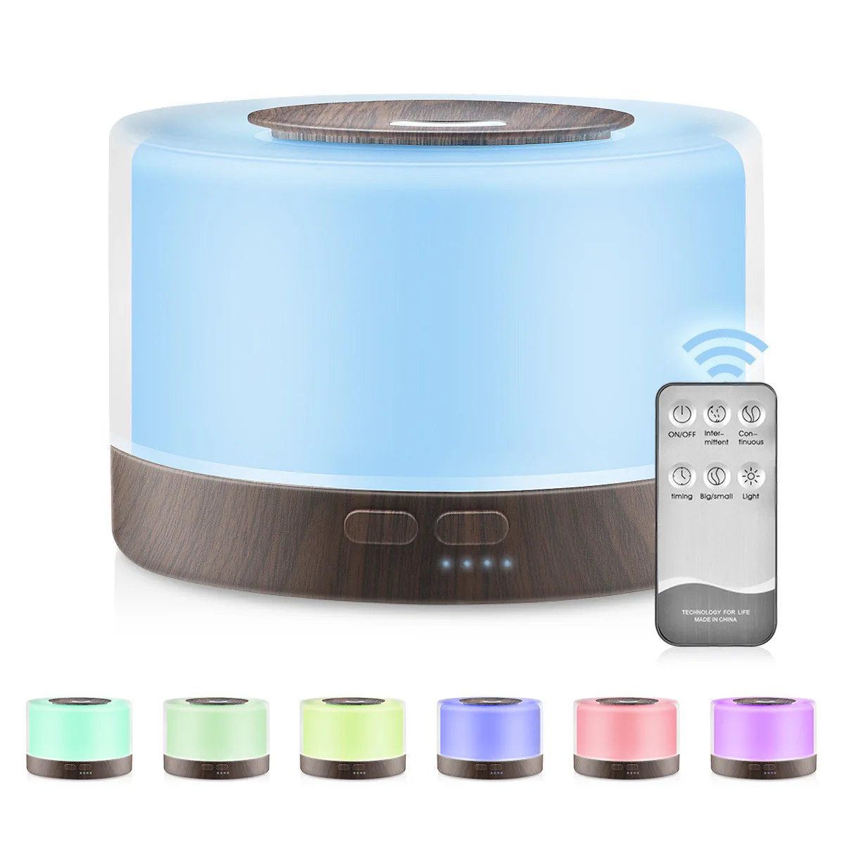 550ml Ultrasonic Essential Oil Diffuser | 7-Color LED Cool Mist Aromatherapy Humidifier - Image 7