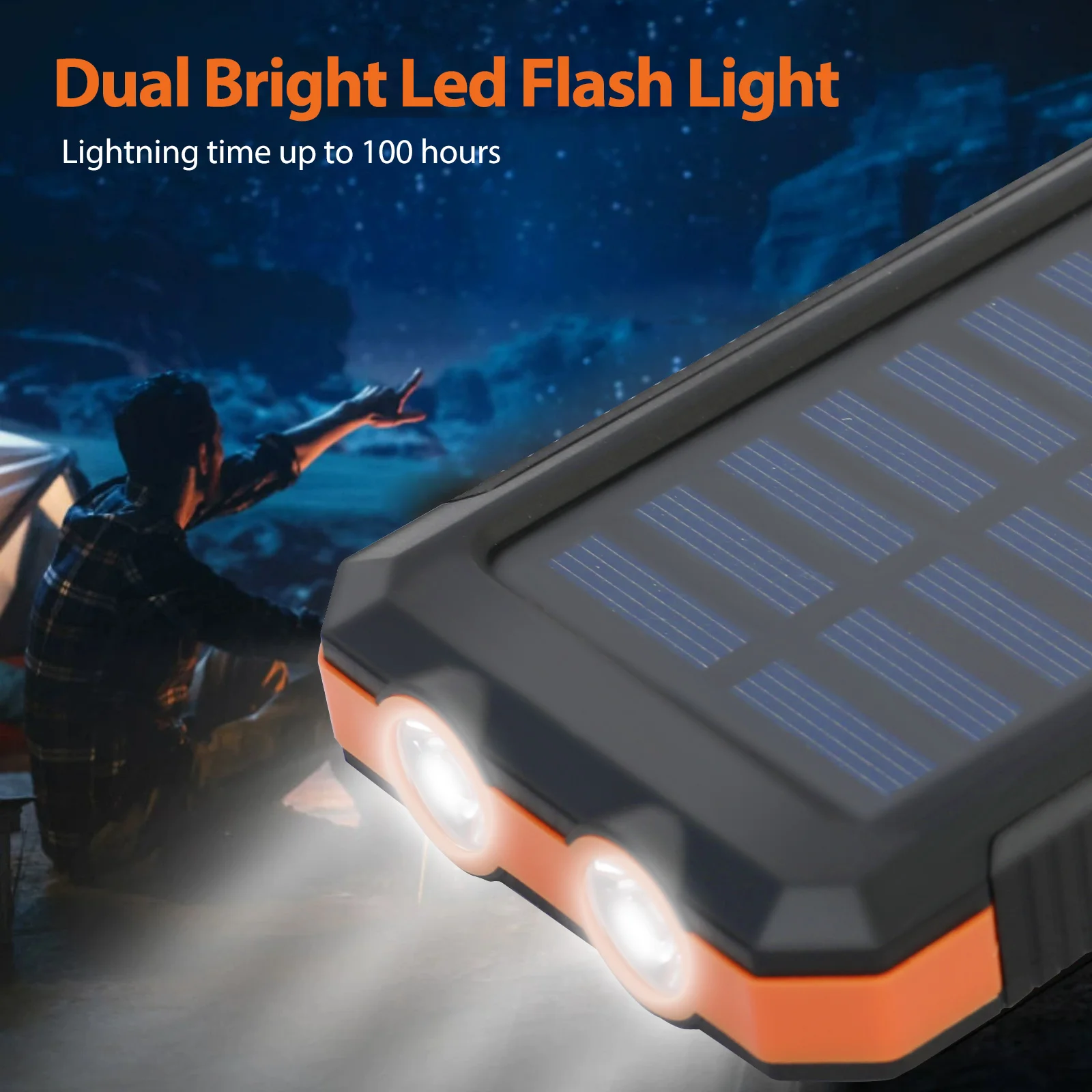 20000mAh Solar Power Bank | Portable Fast Charging & Built-in LED Light - Image 20