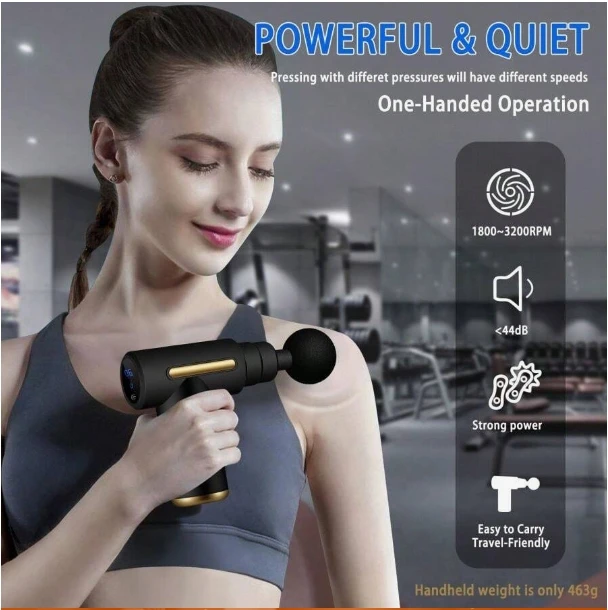 Ultra-Compact Electric Percussion Massage Gun | Deep Tissue Muscle Relief - Image 7