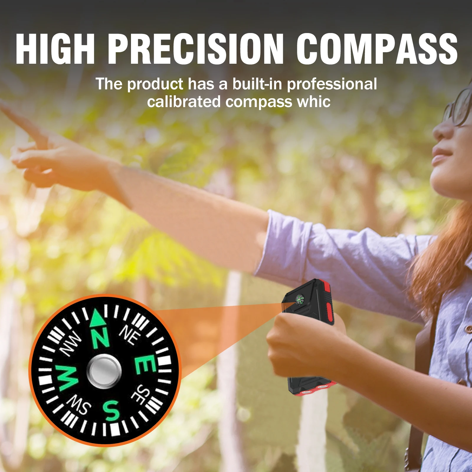 20000mAh Solar Power Bank | Portable Fast Charging & Built-in LED Light - Image 3