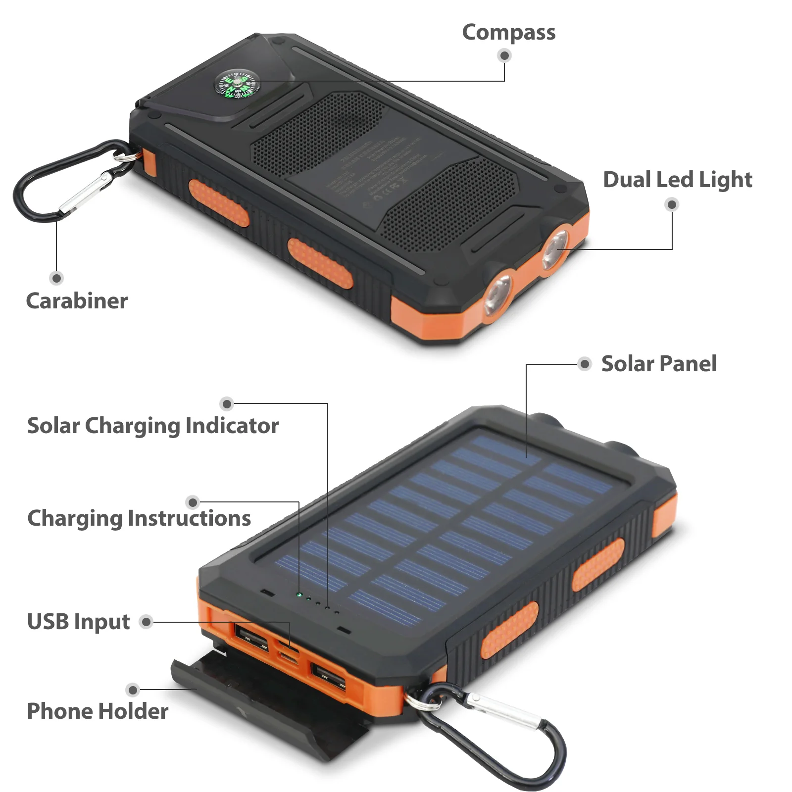 20000mAh Solar Power Bank | Portable Fast Charging & Built-in LED Light - Image 26