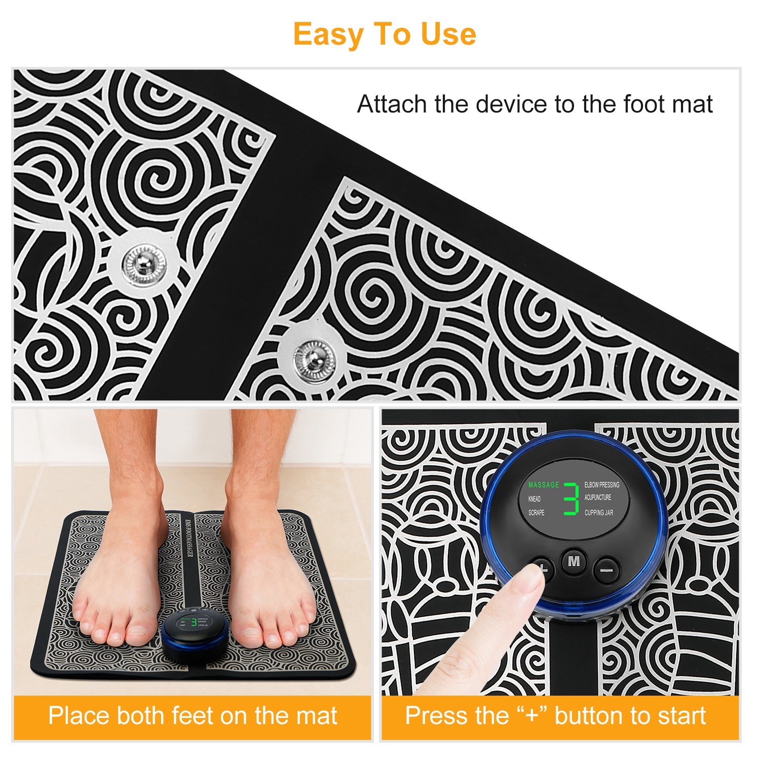 Electric Foot Massage Pad – EMS Foot Stimulator Massager - Image 4