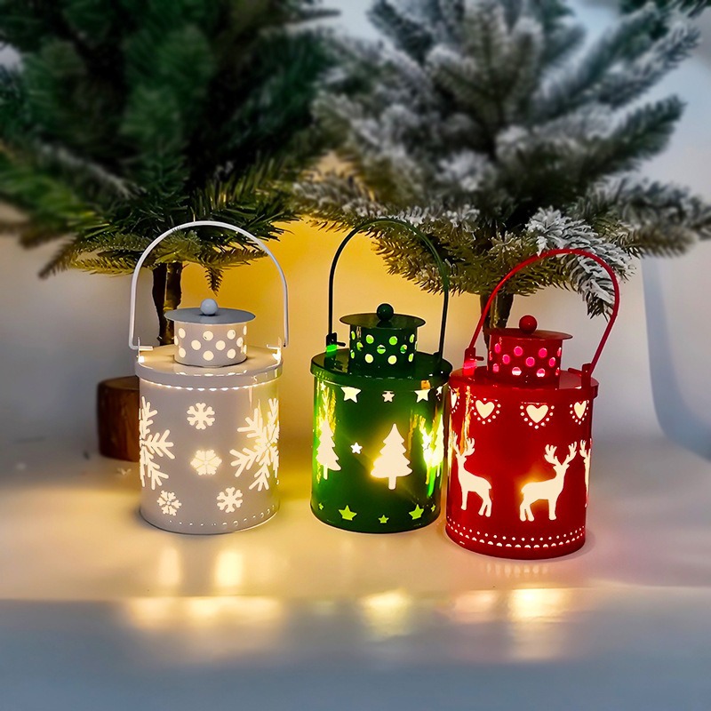 LED Christmas Candle Lanterns – Nordic Style Holiday Decorative Lights
