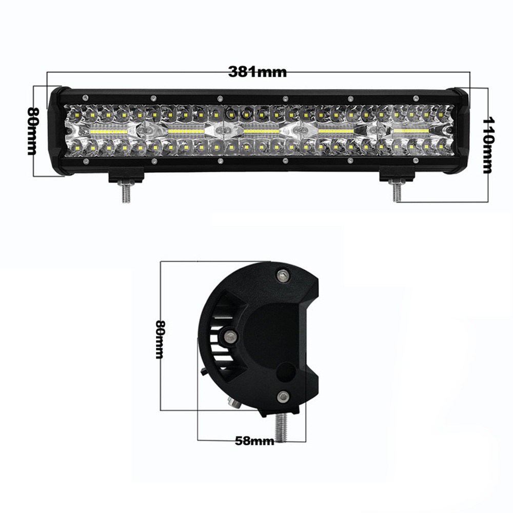 : 3-Row Automotive LED Light Bar – Off-Road Vehicle Top Work Light - Image 7