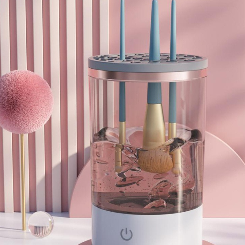 Electric Makeup Brush Cleaner – Portable USB Automatic Cosmetic Brush Cleaning Machine