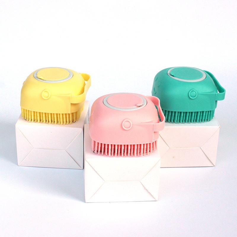 Silicone Pet Bath Massage Glove Brush with Shampoo Dispenser for Dogs & Cats | Grooming, Shedding & Cleaning Comb - Image 10